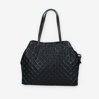 Guess Vikky Borsa shopping grande logata nera con pochette staccabile