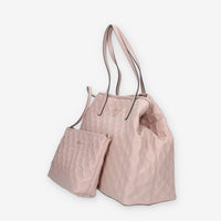 Guess Vikky Borsa shopping grande logata rosa con pochette staccabile