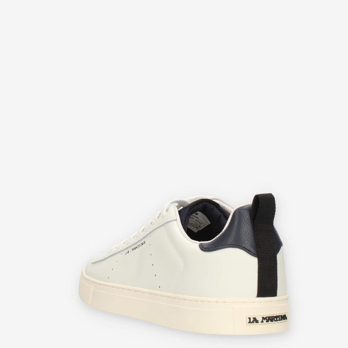 La Martina Sneakers da uomo bianche e blu