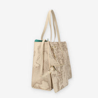 Alviero Martini Prima Classe Borsa a spalla Geo Safari con fodera verde
