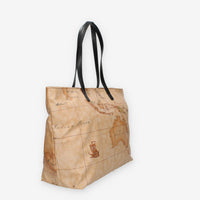 Alviero Martini Prima Classe Shopping in tessuto Soft Geo Classic e nero