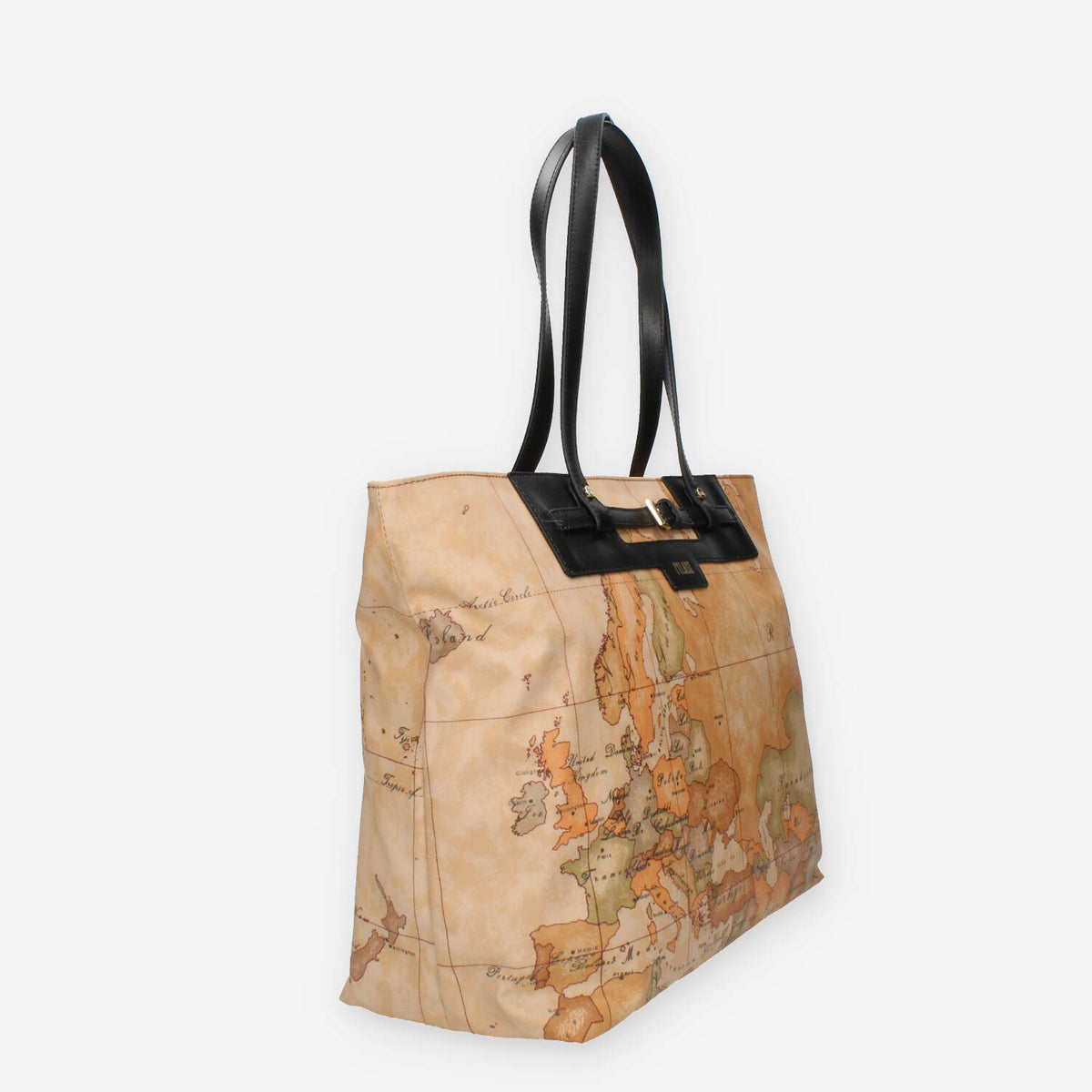 Alviero Martini Prima Classe Shopping in tessuto Soft Geo Classic e nero