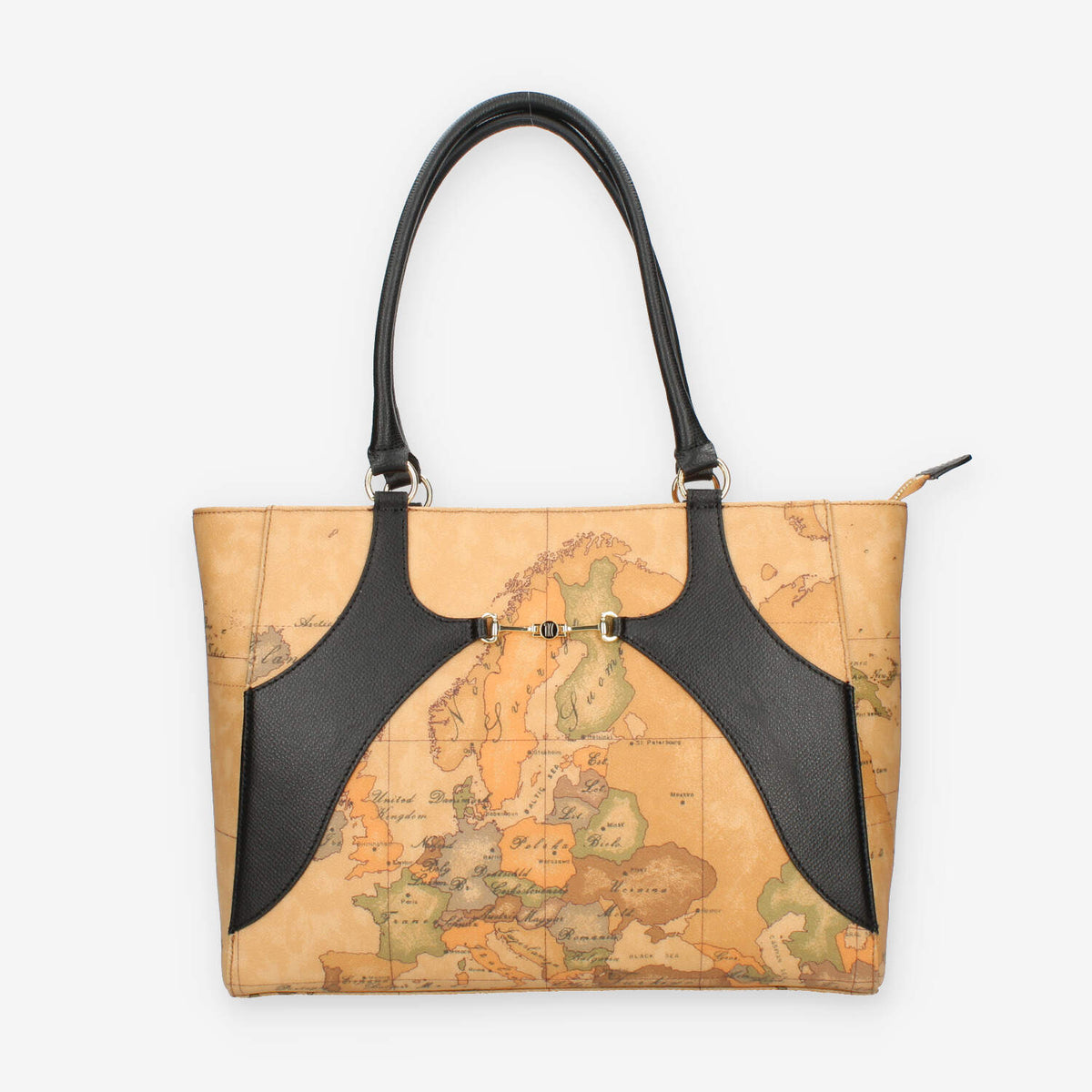 Alviero Martini Prima Classe Borsa modello shopping Geo Classic e nera