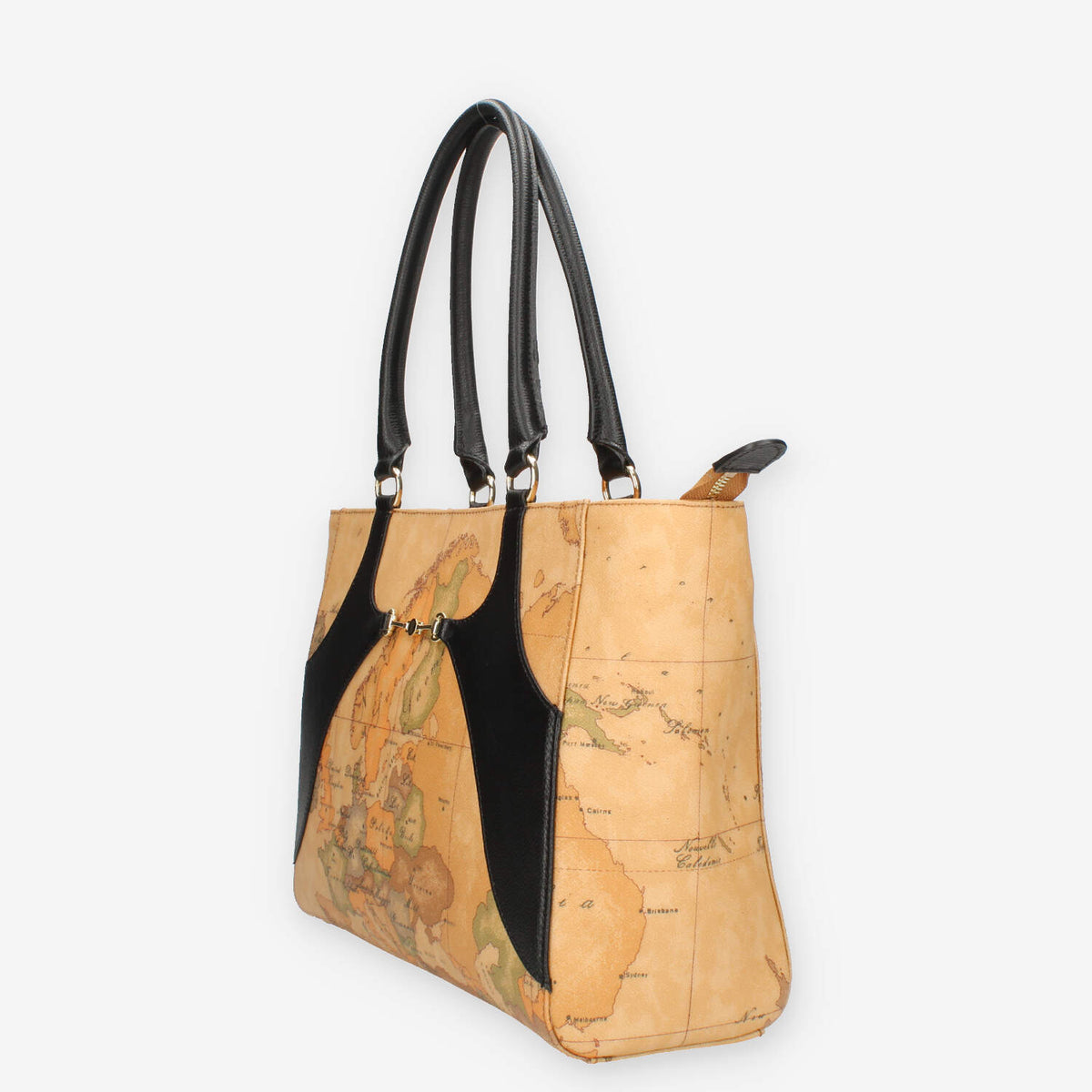 Alviero Martini Prima Classe Borsa modello shopping Geo Classic e nera