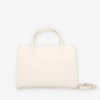 Alviero Martini Prima Classe Borsa a mano a 3 scomparti in saffiano avorio e Geo Classic