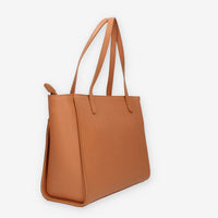 Alviero Martini Prima Classe Borsa modello shopping in saffiano cuoio e Geo Classic