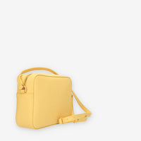 Alviero Martini Prima Classe Borsetta a tracolla in saffiano giallo e Geo Classic