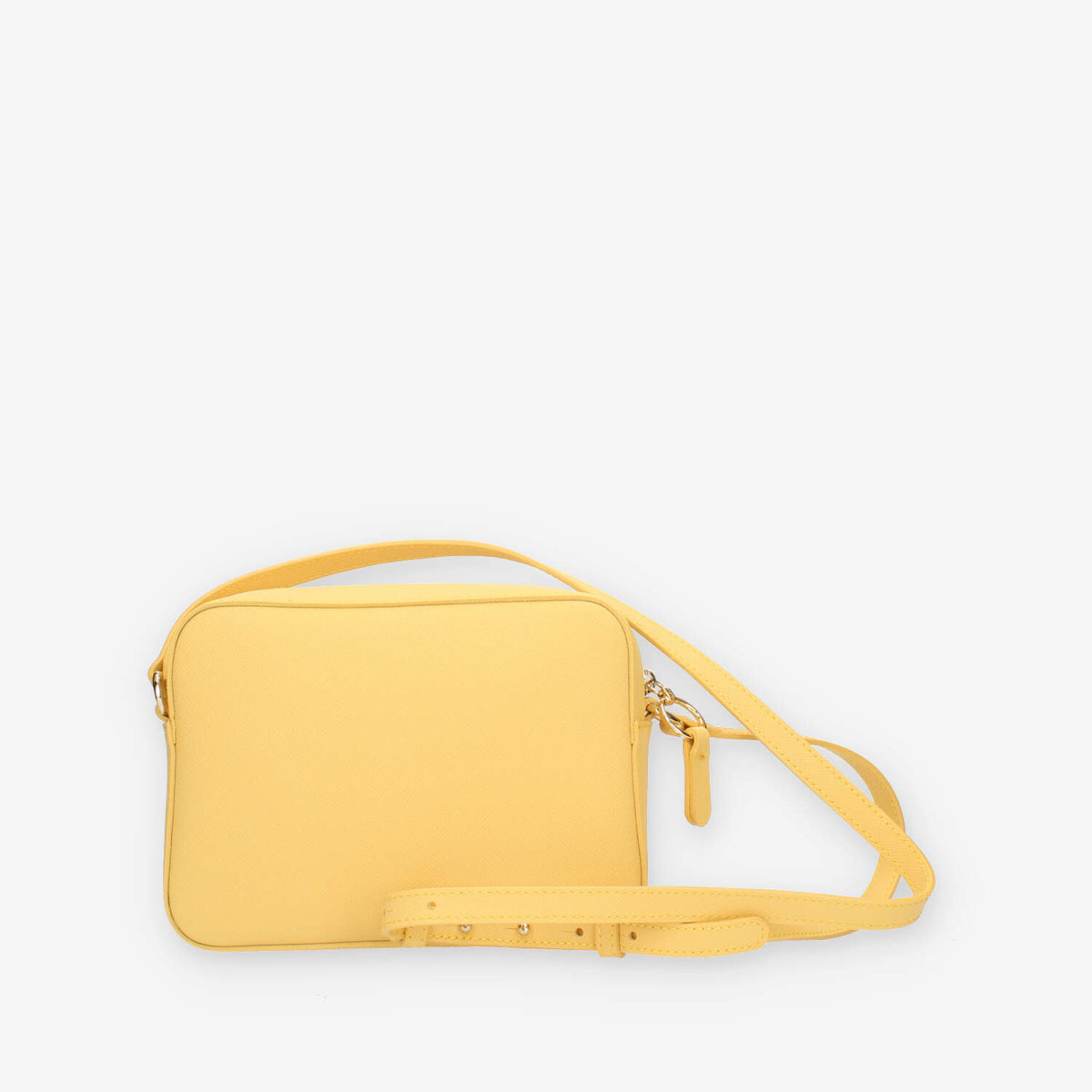 Alviero Martini Prima Classe Borsetta a tracolla in saffiano giallo e Geo Classic