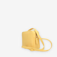 Alviero Martini Prima Classe Borsetta a tracolla in saffiano giallo e Geo Classic