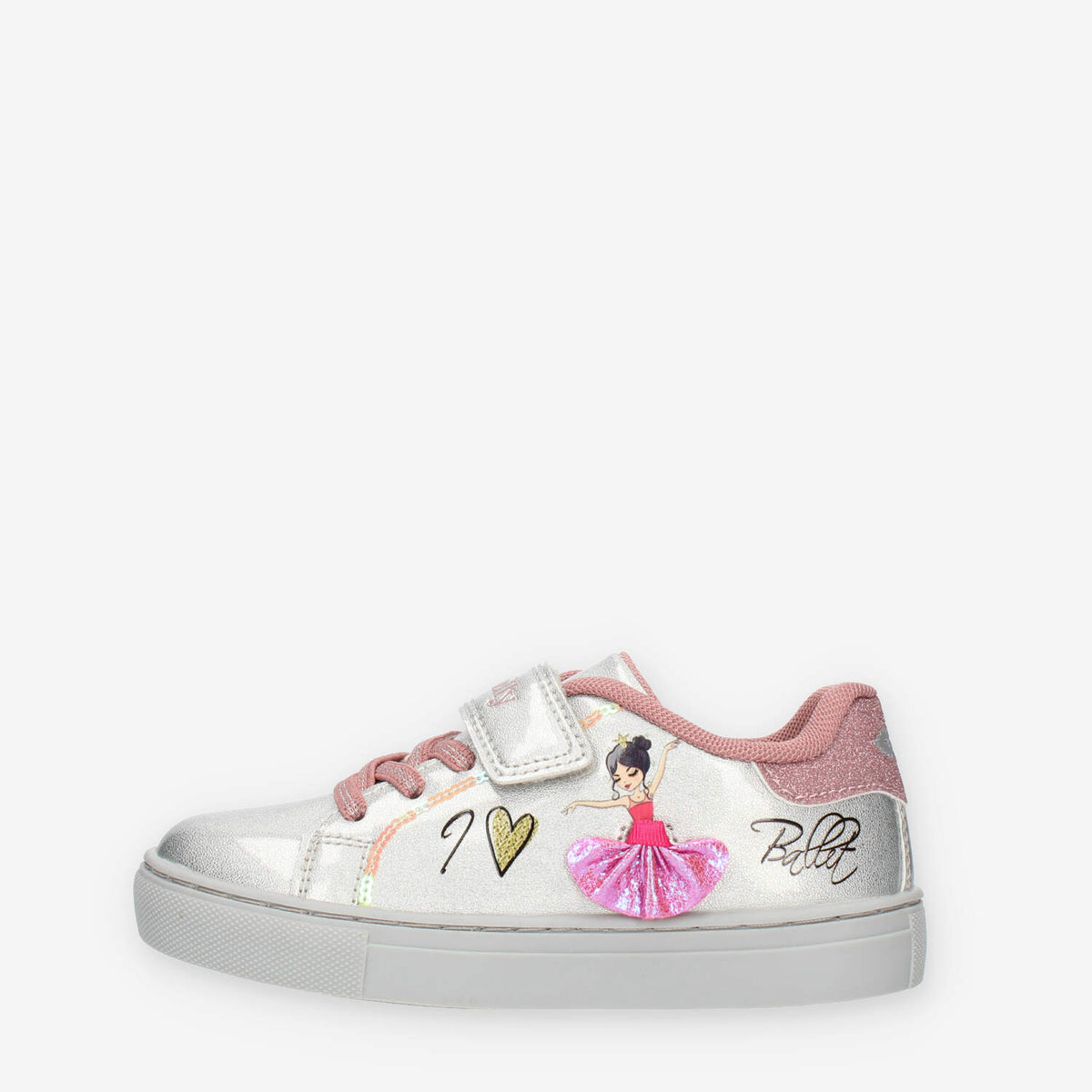 Lelli Kelly Mille Stelle Sneakers basse argento da bimba