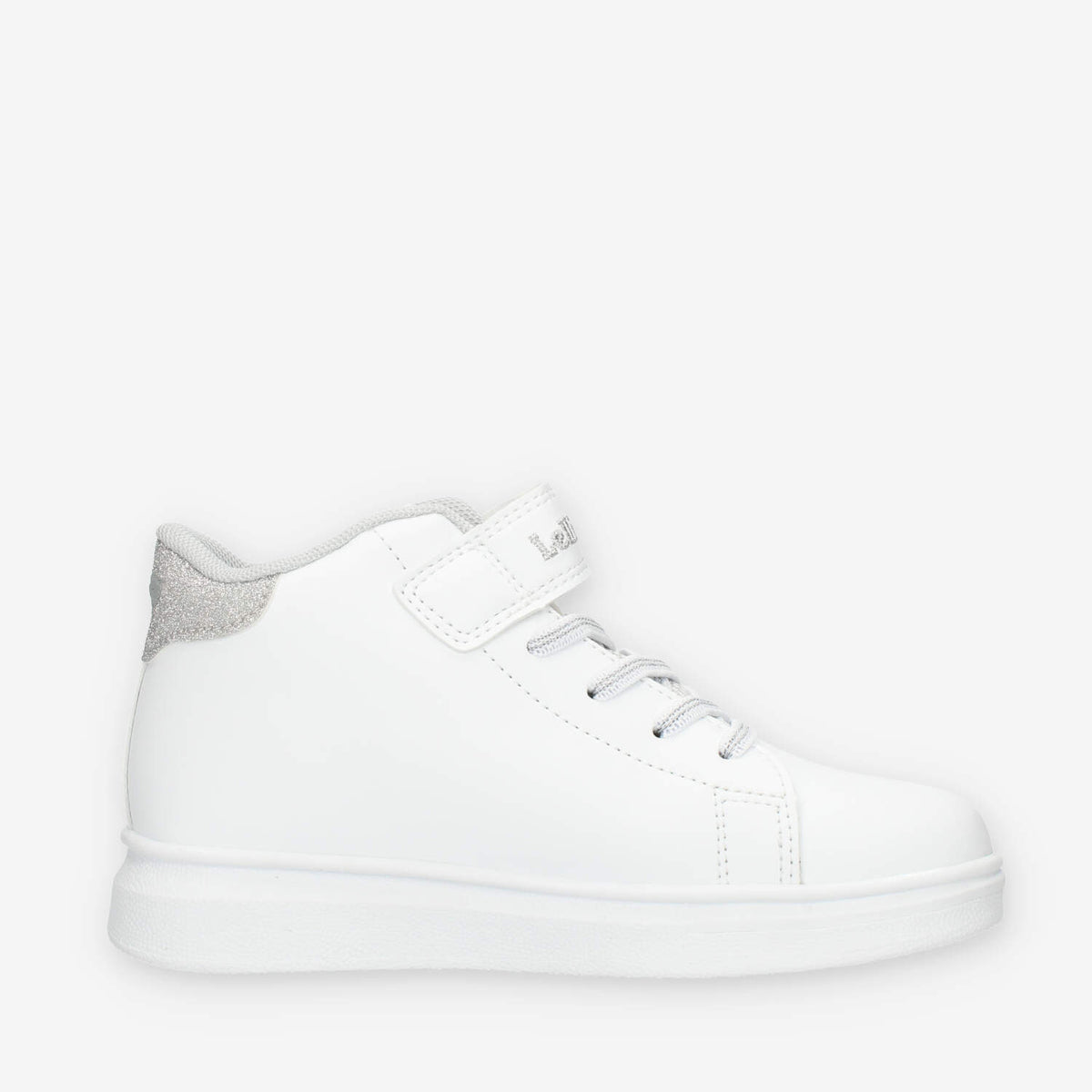 Lelli Kelly Mille Stelle Mid Sneakers alte bianche da bimba con paillettes