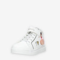 Lelli Kelly Mille Stelle Mid Sneakers alte bianche da bimba con paillettes