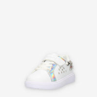 Lelli Kelly Gioiello Sneakers basse bianche e argento da bimba con applicazioni e strass