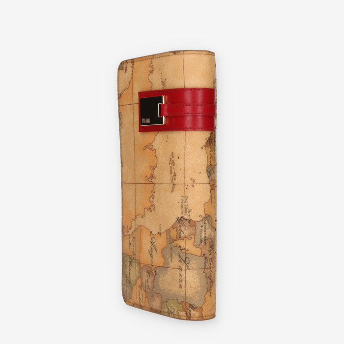 Alviero Martini Prima Classe Portafogli con patta Geo Classic e rosso