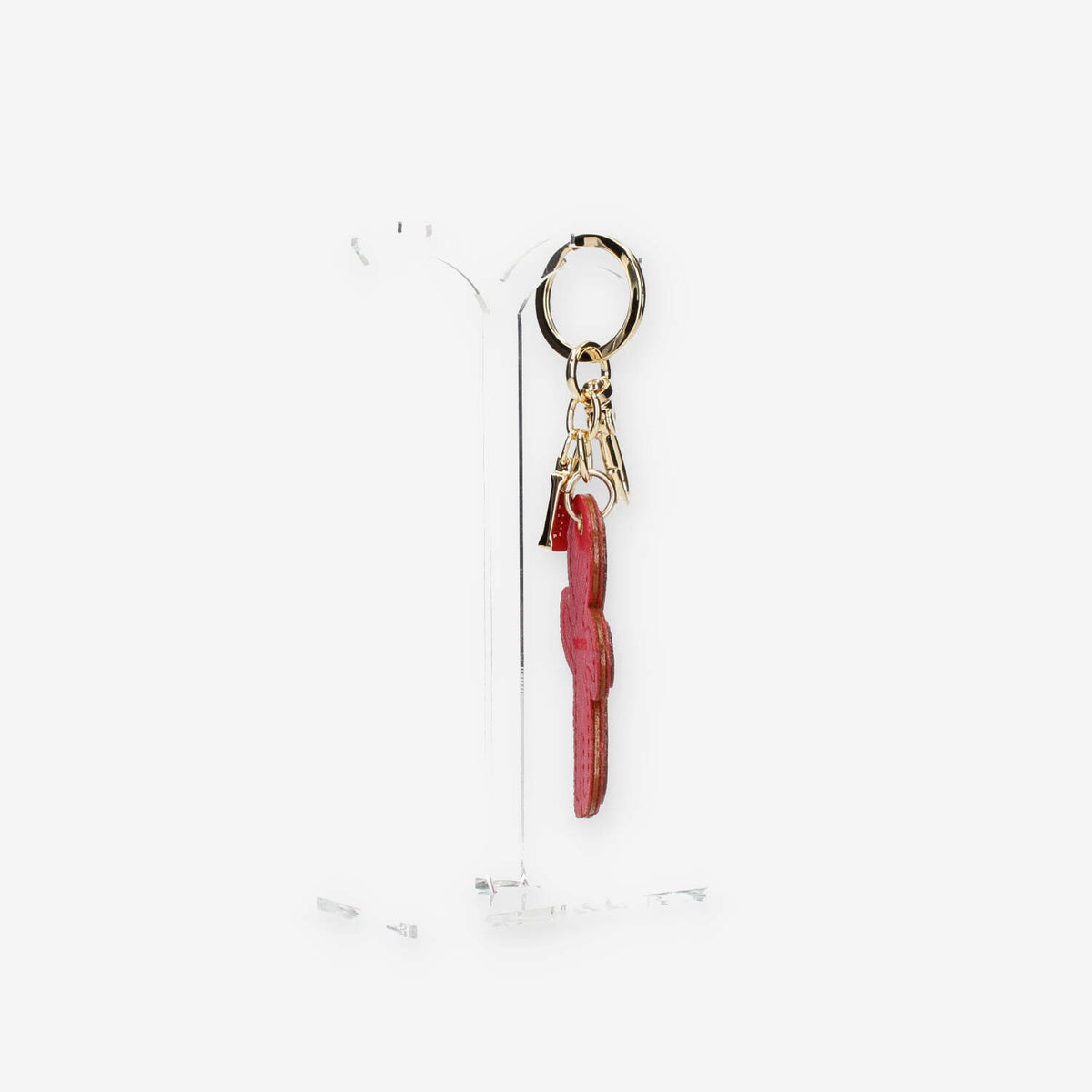 Alviero Martini Prima Classe Portachiavi Gingerbread rosso e Geo Classic