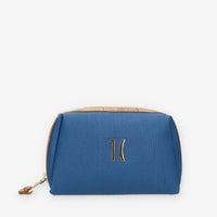 Alviero Martini Prima Classe Beauty case piccolo blu e Geo Classic