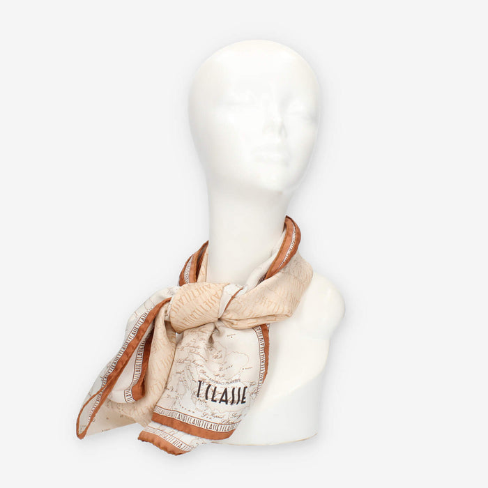 Alviero Martini Prima Classe Sciarpa in seta Geo Logo
