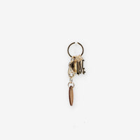 Alviero Martini Prima Classe Portachiavi Logo Lettere Geo Classic e oro