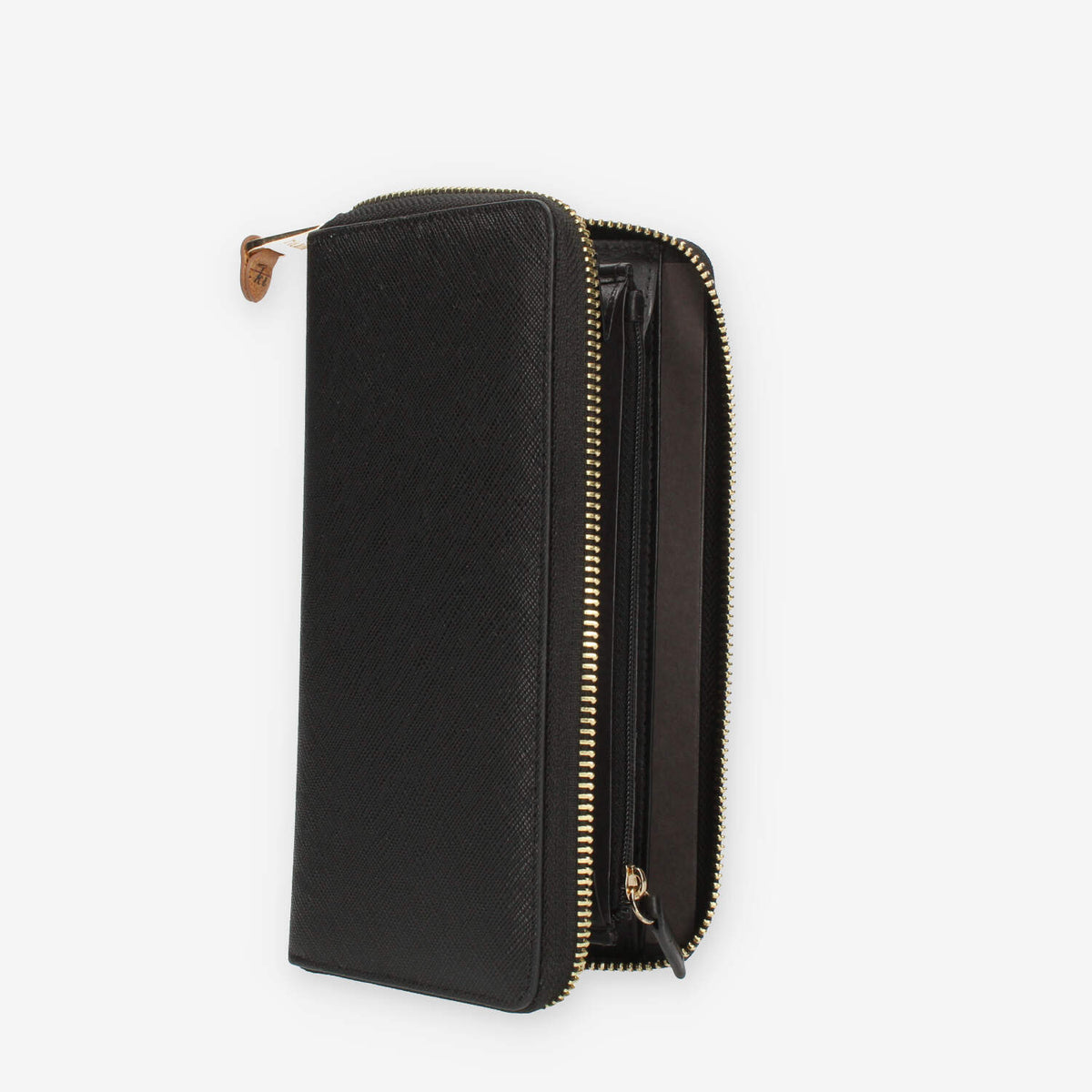 Alviero Martini Prima Classe Portafogli grande nero con zip