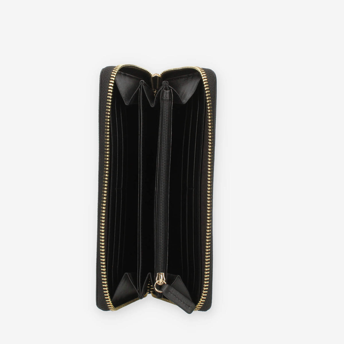 Alviero Martini Prima Classe Portafogli grande nero con zip