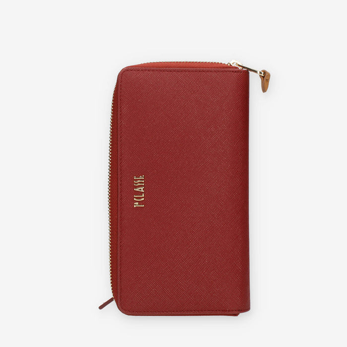 Alviero Martini Prima Classe Portafogli grande bordeaux con zip