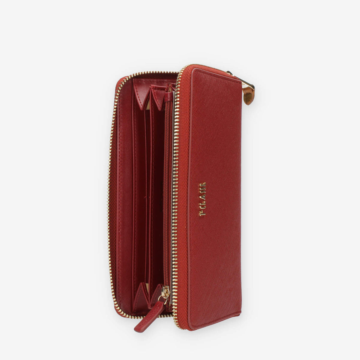 Alviero Martini Prima Classe Portafogli grande bordeaux con zip