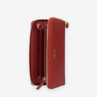 Alviero Martini Prima Classe Portafogli grande bordeaux con zip
