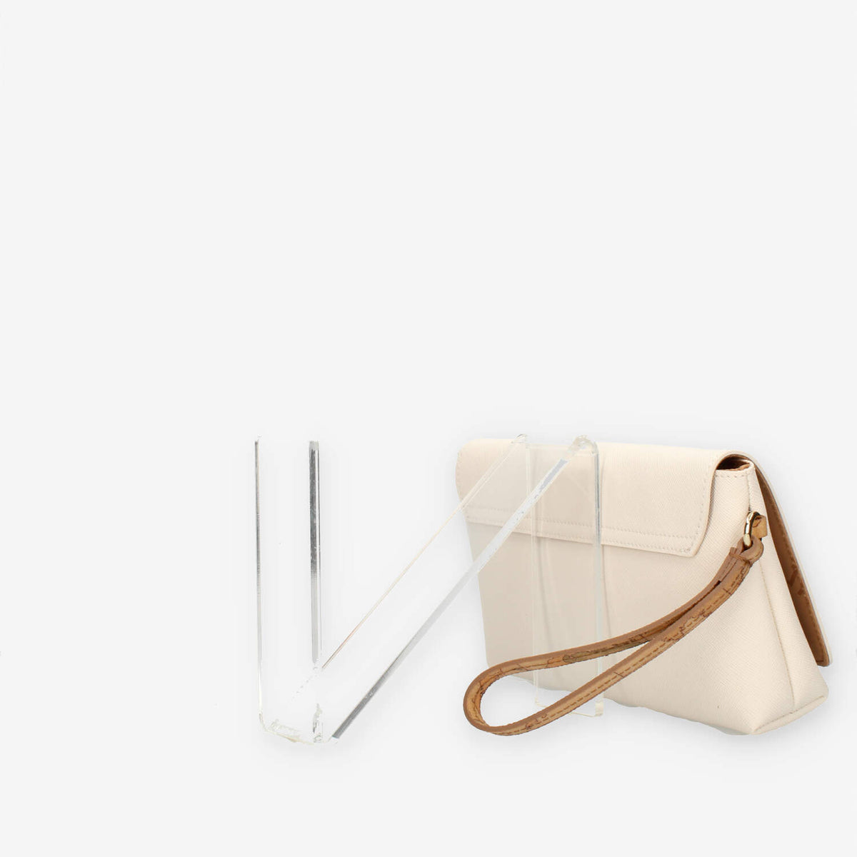 Alviero Martini Prima Classe Pochette avorio con polsiera Geo Classic