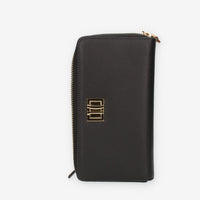 Alviero Martini Prima Classe Portafogli in pelle nera con zip