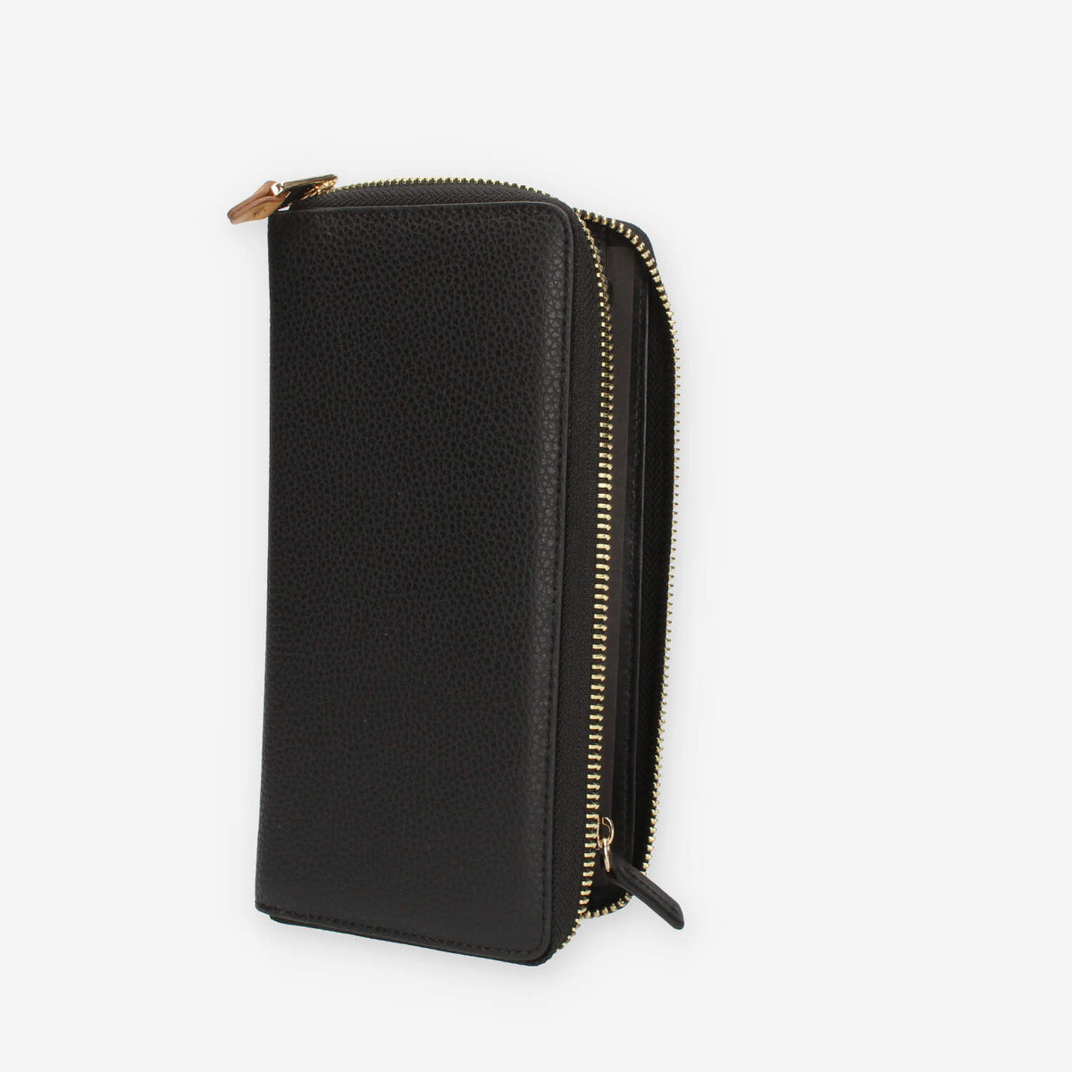 Alviero Martini Prima Classe Portafogli in pelle nera con zip