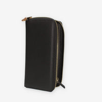 Alviero Martini Prima Classe Portafogli in pelle nera con zip
