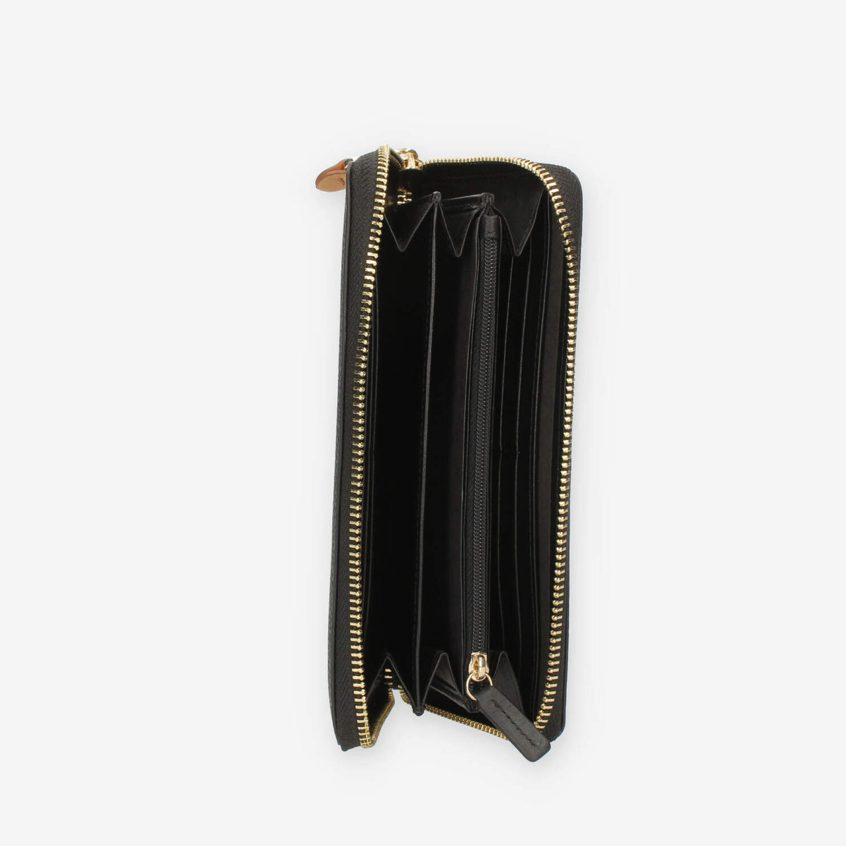 Alviero Martini Prima Classe Portafogli in pelle nera con zip