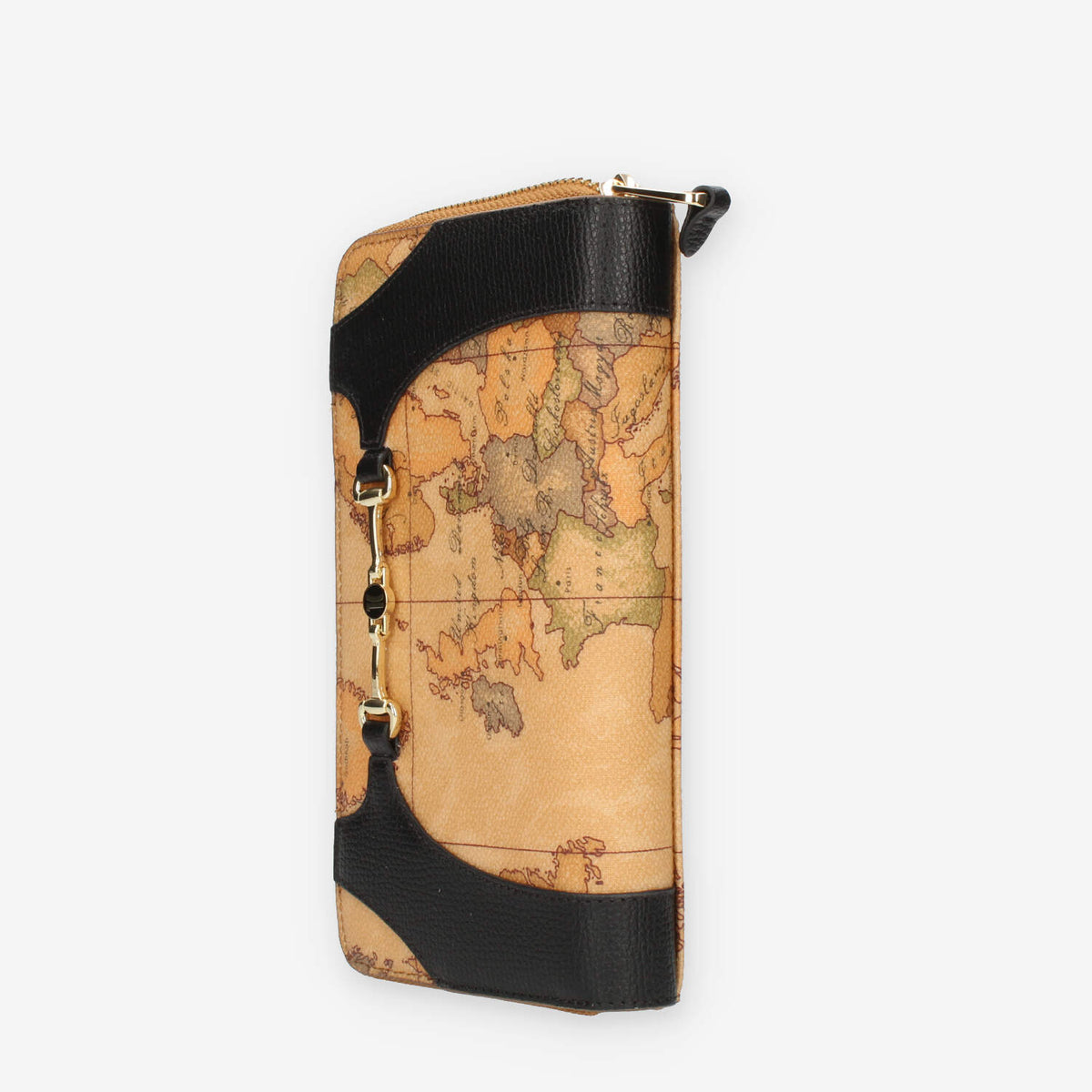 Alviero Martini Prima Classe Portafogli in pelle nero e Geo Classic