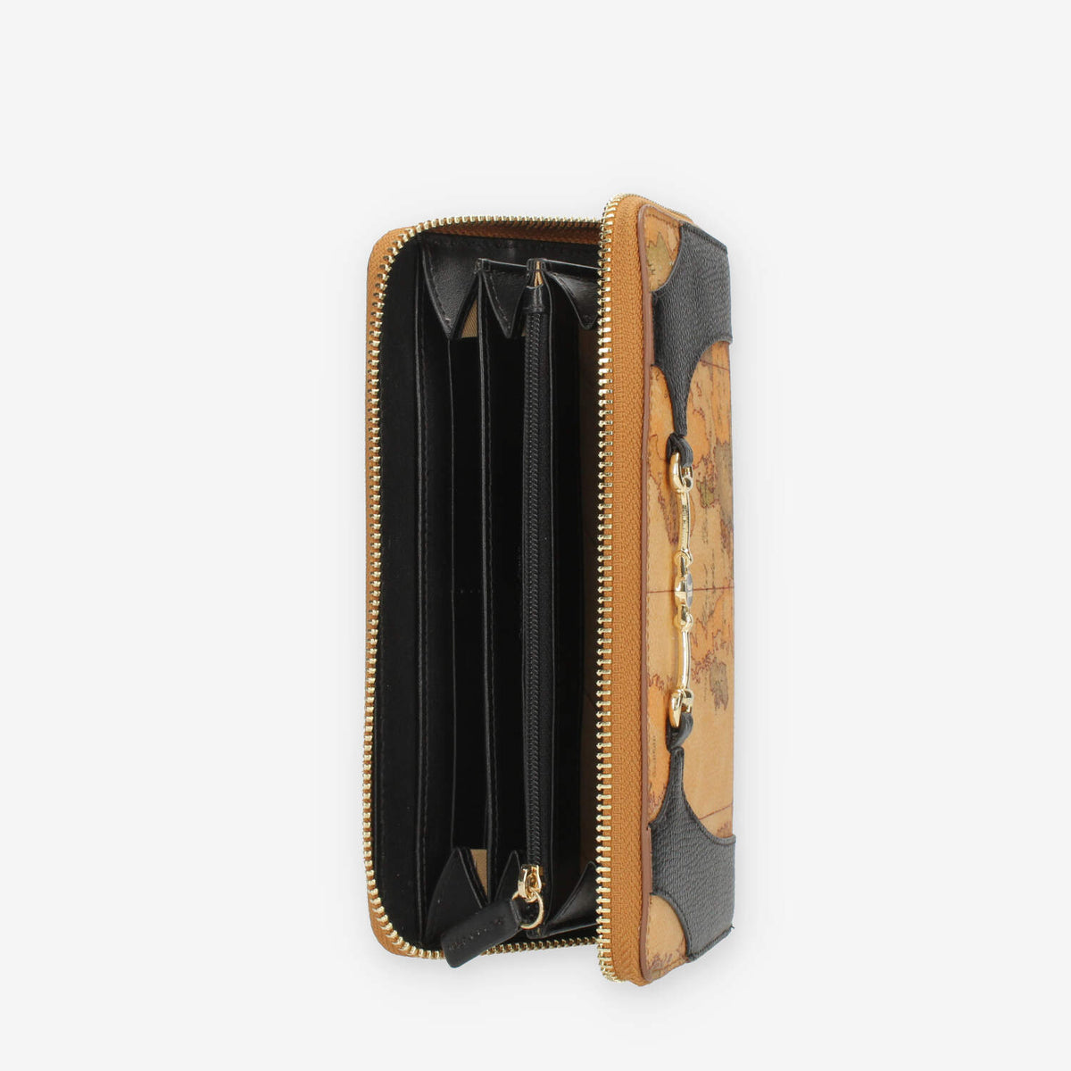 Alviero Martini Prima Classe Portafogli in pelle nero e Geo Classic