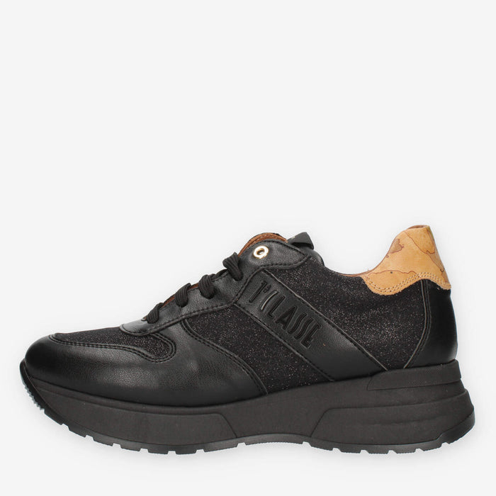Alviero Martini Prima Classe Sneakers nere e Geo Classic glitterate