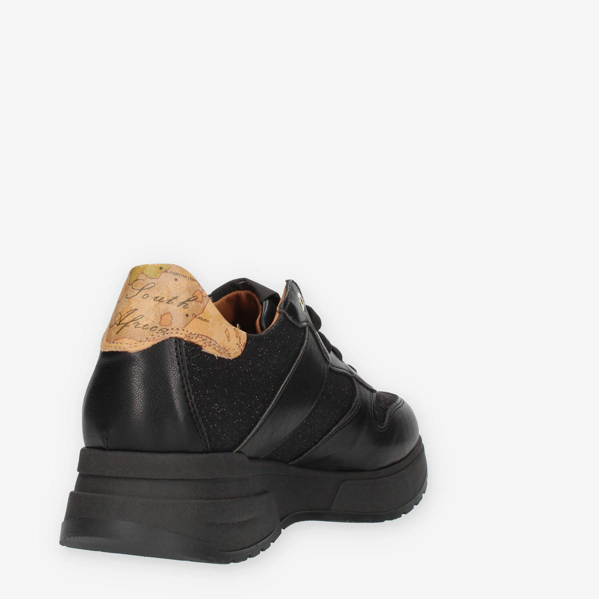 Alviero Martini Prima Classe Sneakers nere e Geo Classic glitterate