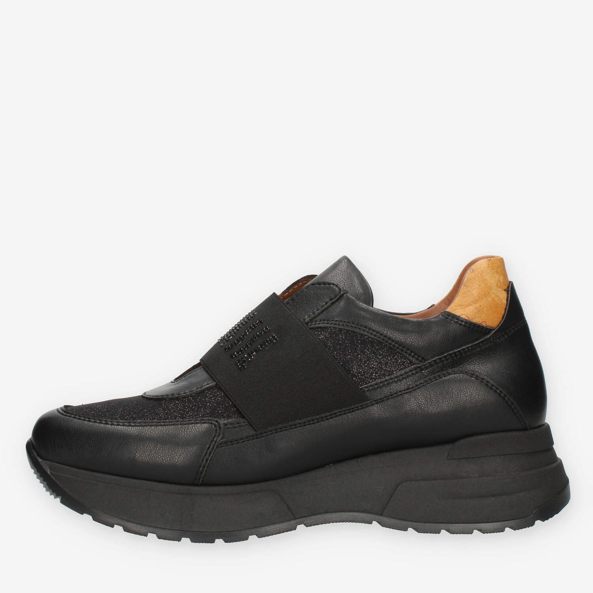 Alviero Martini Prima Classe Sneakers nere glitterate e Geo Classic