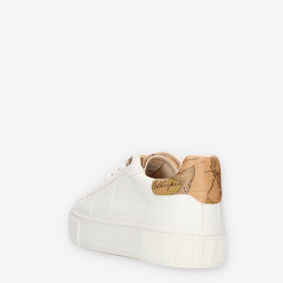 Alviero Martini Prima Classe Sneakers linea junior bianche e Geo Classic con catena e strass