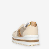 Alviero Martini Sneakers linea junior beige e Geo Classic con glitter