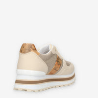 Alviero Martini Sneakers linea junior beige e Geo Classic con glitter