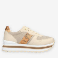 Alviero Martini Sneakers linea junior beige e Geo Classic con glitter