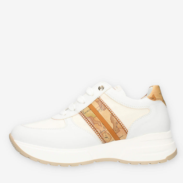 Alviero Martini Sneakers linea junior bianche e Geo Classic con strass