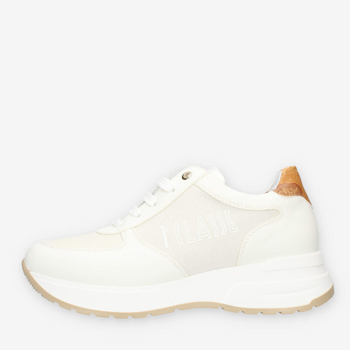 Alviero Martini Sneakers linea junior bianche e Geo Classic glitterate