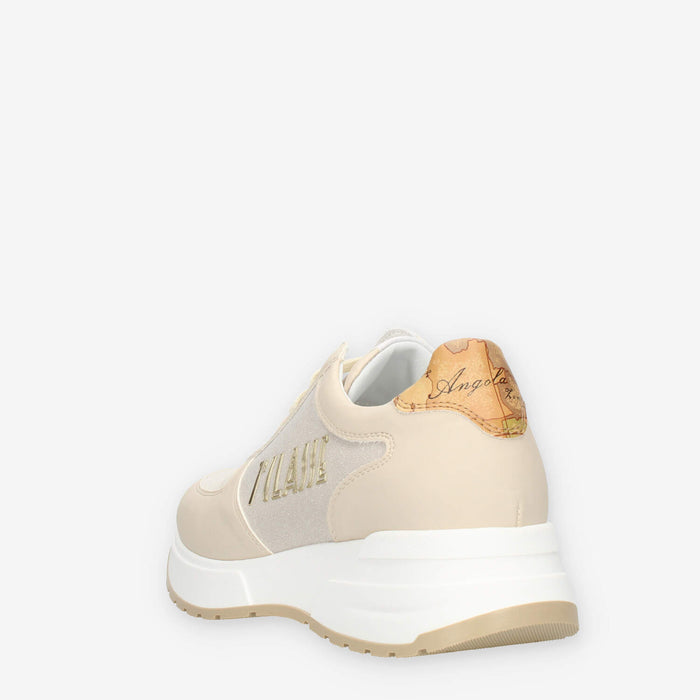 Alviero Martini Sneakers linea junior beige e Geo Classic glitterate