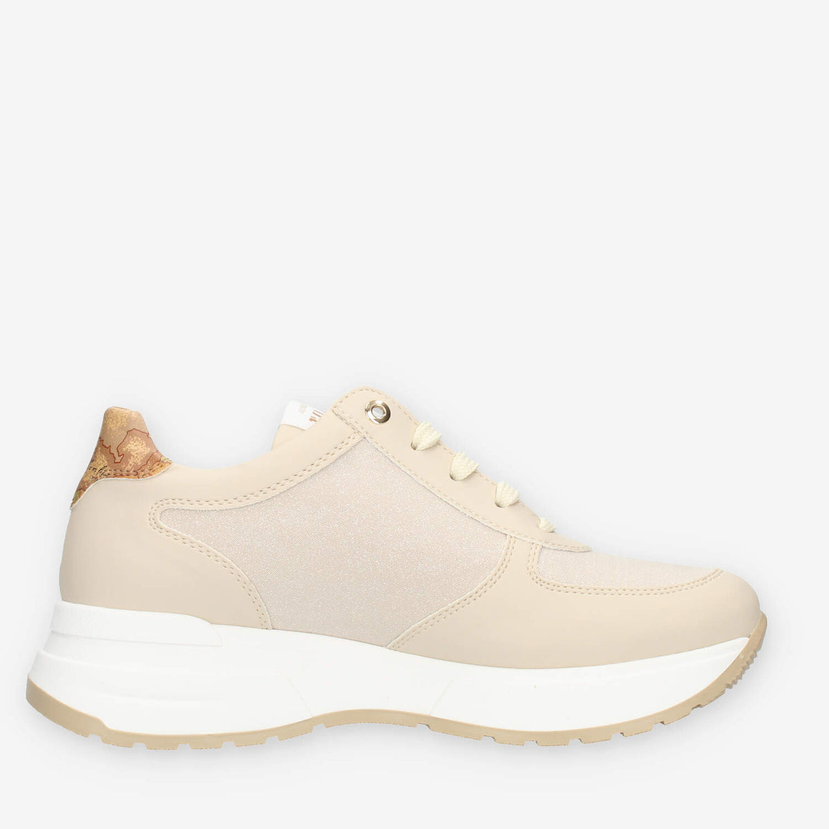 Alviero Martini Sneakers linea junior beige e Geo Classic glitterate