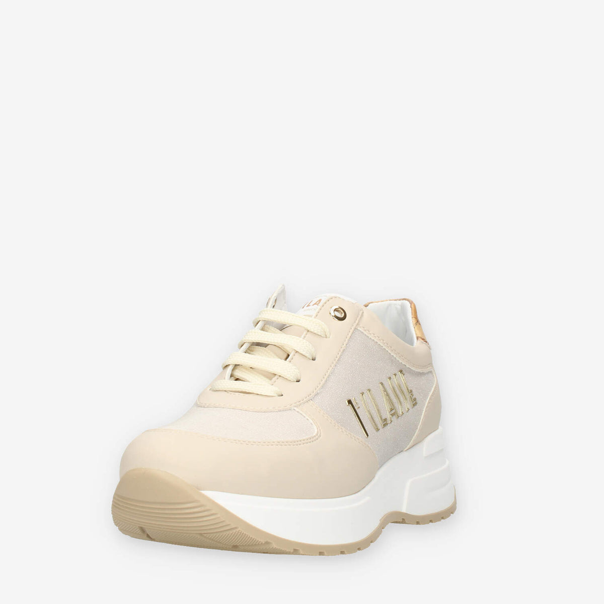 Alviero Martini Sneakers linea junior beige e Geo Classic glitterate