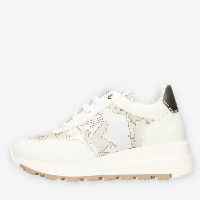 Alviero Martini Sneakers linea junior bianche e Geo Safari
