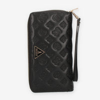 Guess La Femme Portafogli nero logato con zip e polsiera