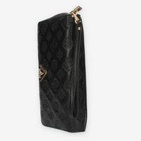 Guess La Femme Portafogli nero logato con zip e polsiera