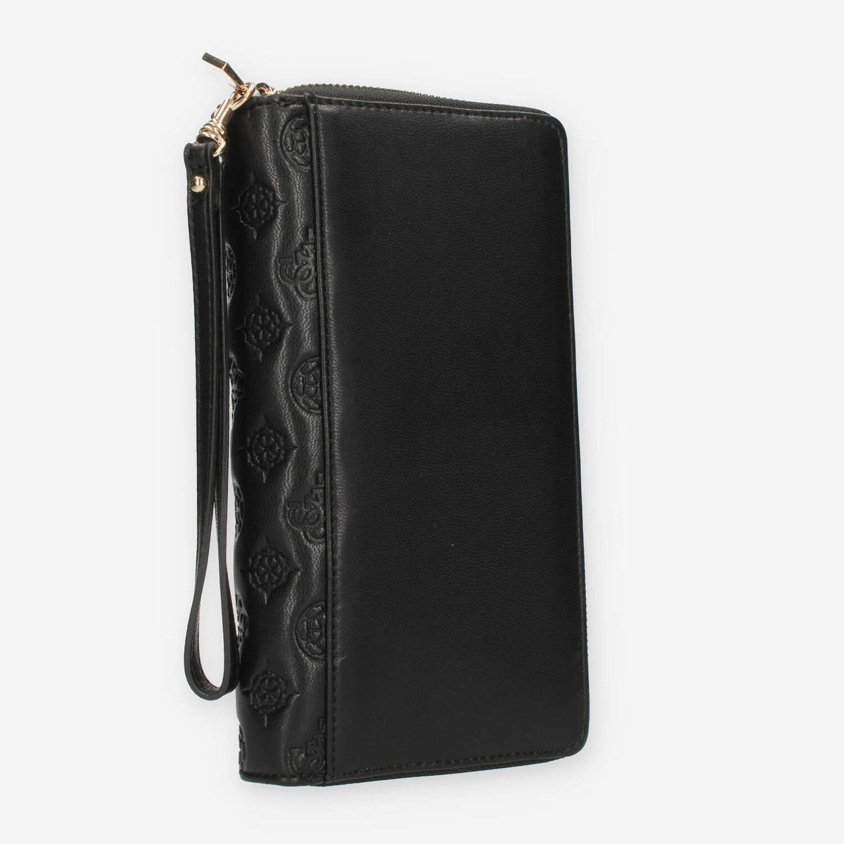 Guess La Femme Portafogli nero logato con zip e polsiera